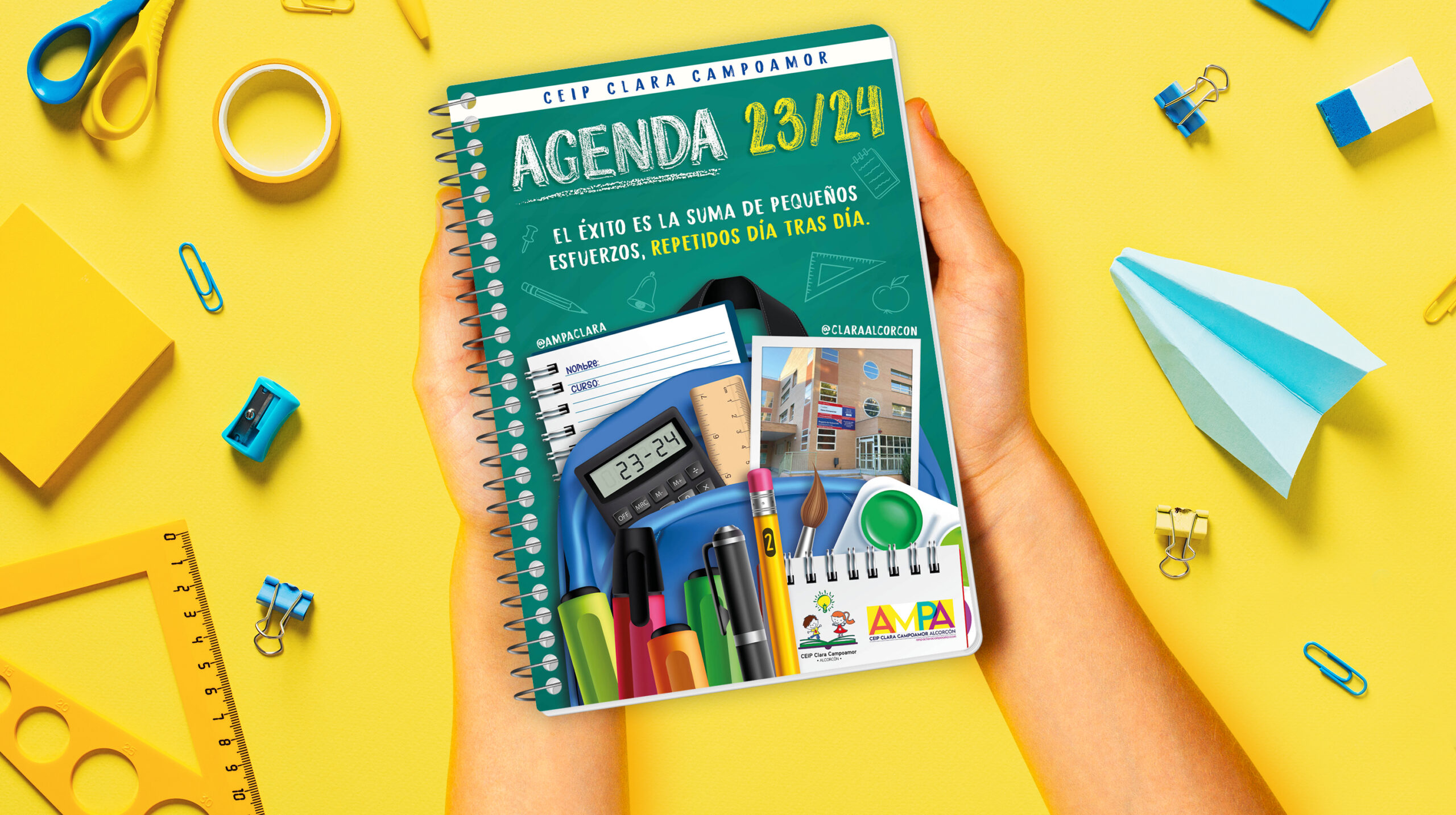 Agenda escolar 23/24 - A.M.P.A. CEIP Clara Campoamor (Alcorcón)